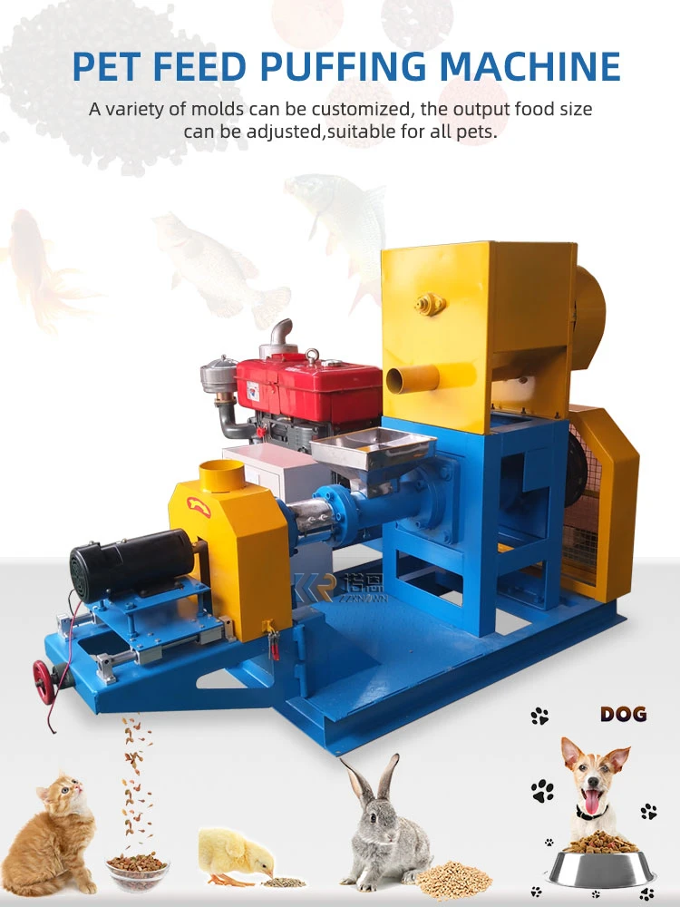 2023 Pet Food Processing Floating Fish Feed Pellet Machine Fish Feed