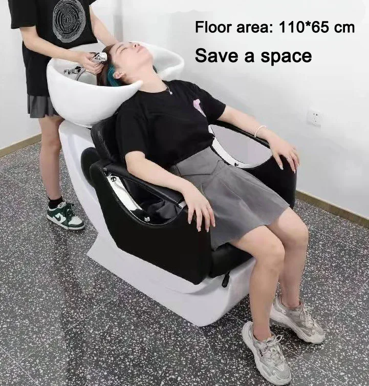 Shampoo Station Chair Fiberglass Base Washing Chair Custom Backwash Shampoo Unit Salon Furniture