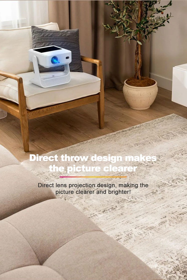 LONNST A2Pro Flick Smart Projector with Touch Screen Pad Android OS 5G Wifi 4k Projectors & Presentation Equipments