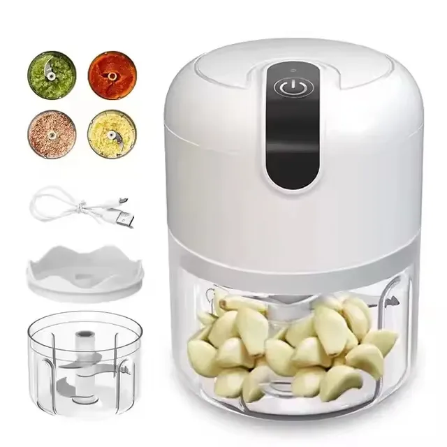 Portable Kitchen Tools Electric Garlic Vegetable Chopper Wireless Electric Mini Portable Rechargeable Food Garlic Chopper
