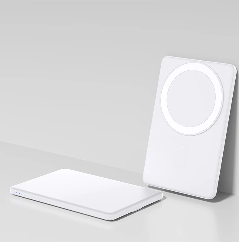 Portable Mini Power Banks High Capacity 5000mmAh 15W Fast Charging Output Magnetic Wireless Charger Power Station