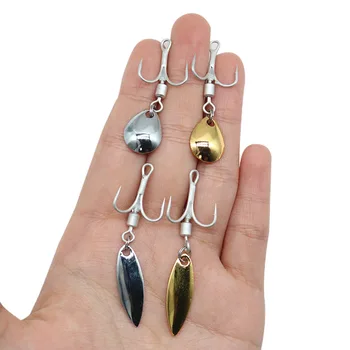 SNEDA Sea Fishing Triple Thened Three Hooks 4# 6# 8# High-carbon Steel Rotating Sequined Fish Hooks – Hooks – view 2