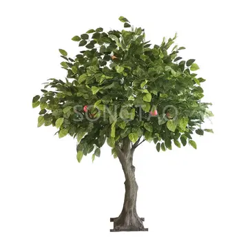 High imitation of artificial apple tree artificial apple fruit tree for ornaments