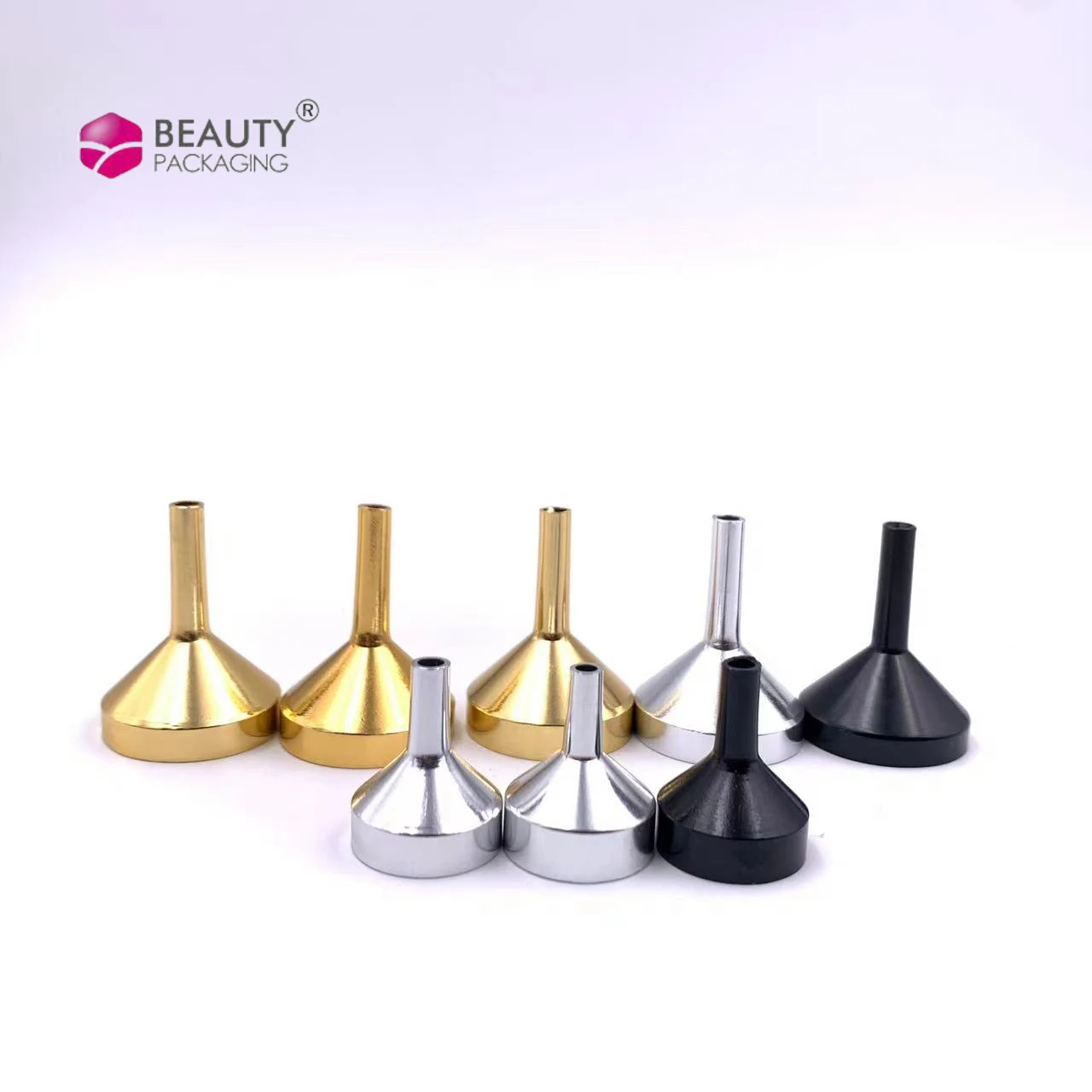 Порошковый гель для воды, косметический сменный матовый черный косметический наполнитель для духов, металлическая мини алюминиевая воронка, нержавеющая сталь
