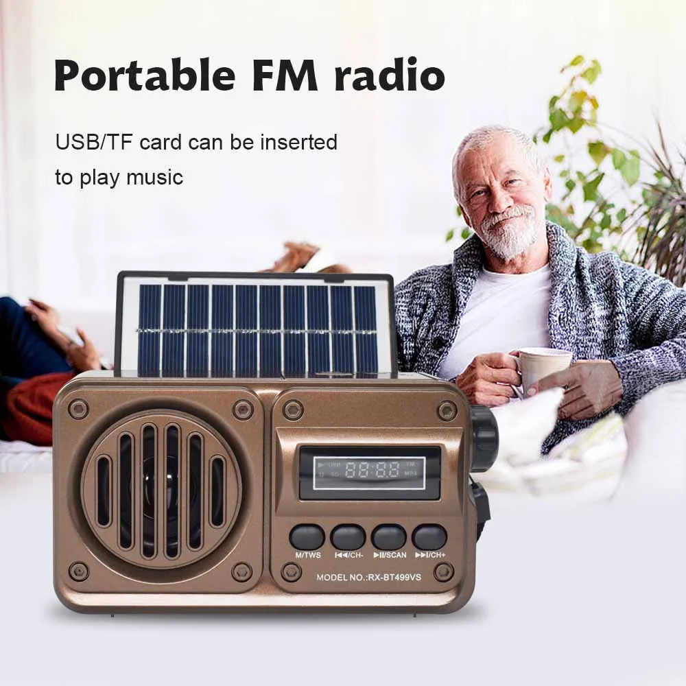 Portable Fm Radio With BT Speaker(R918),Wireless deals Stereo Retro Speakers