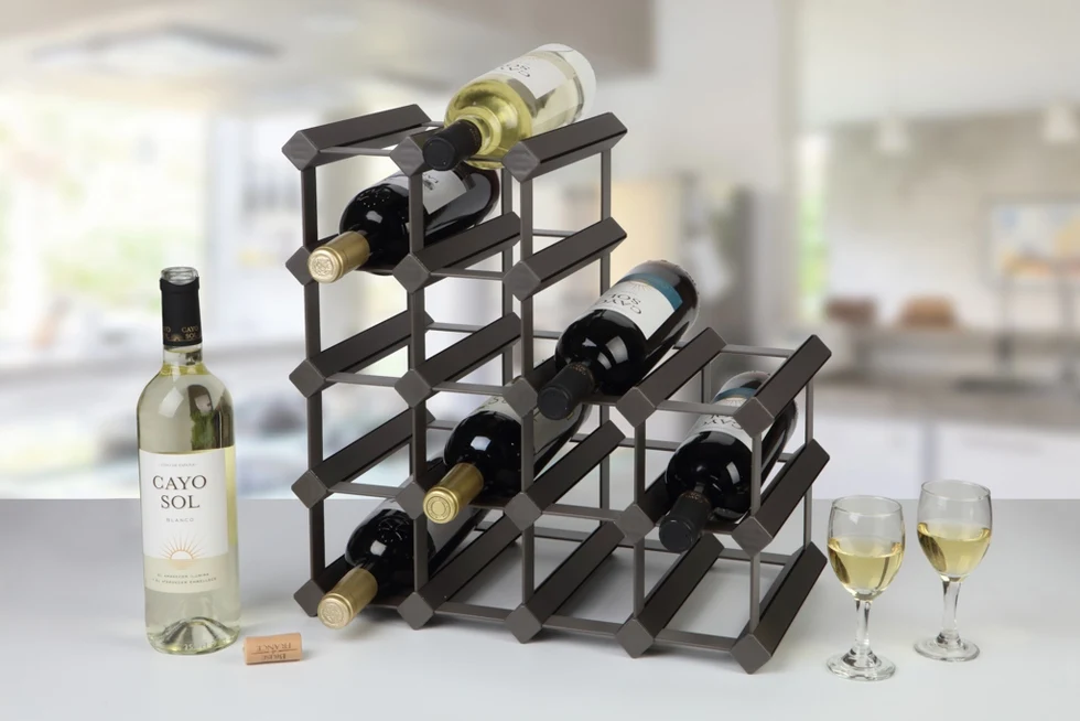 Wine Rack Wall Mounted Wine Bottle Rack Holder Display Shelf Kitchen