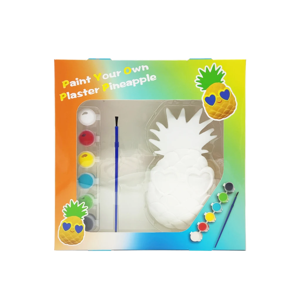 Разноцветный гипс для рисования ананас тротуарный мел