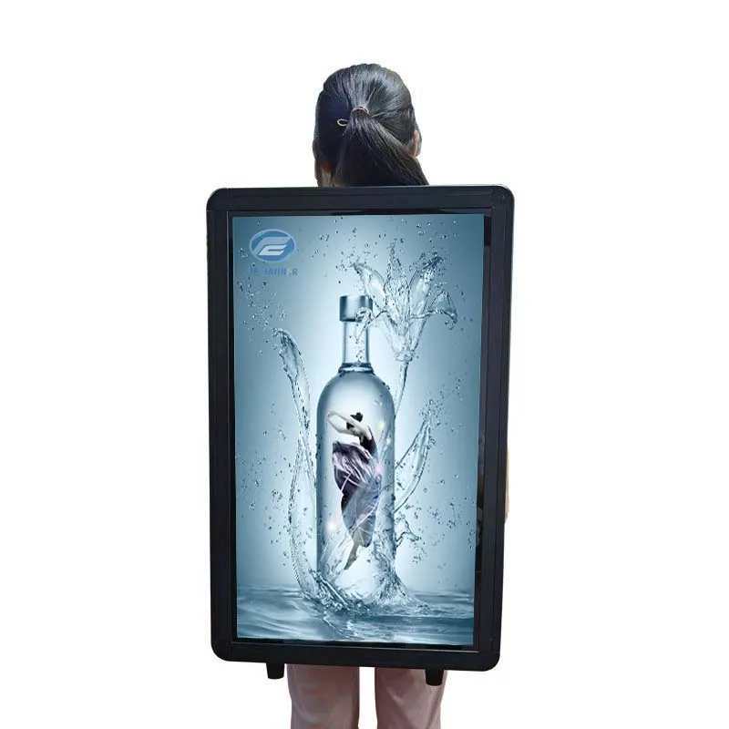 LED Light Box Backpack Billboard LED Words Scrolling Screen High Resolution LCD Backpack Billboard Display