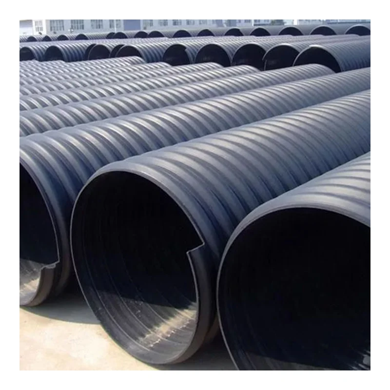 HDPE стальной пояс усиленная спиральная гофрированная труба