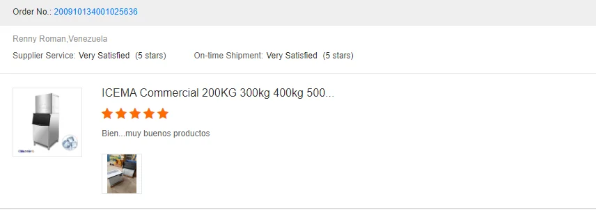 1Ton Tube Ice Machine with 500kg Ice Storage 4.6KW Industrial R404a/R22 Ice Tube Maker