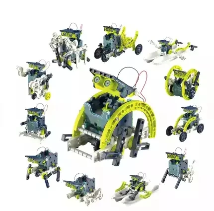Набор роботов на солнечной батарее 13 в 1, научный робот, строительные игрушки «сделай сам», пазл для раннего развития, игрушки с питанием от солнца