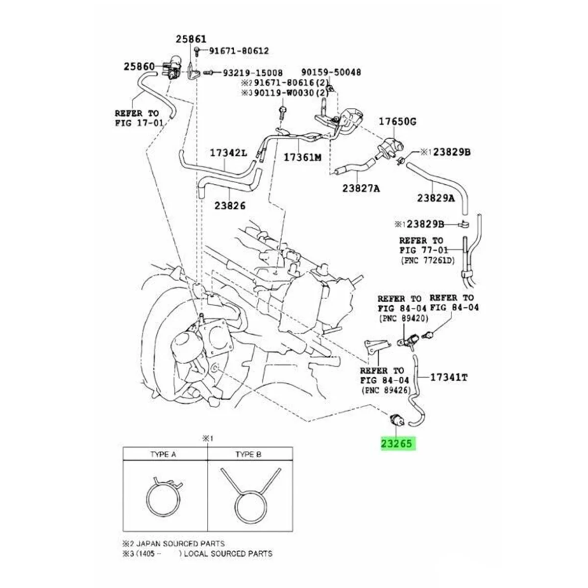 90917-11031 Gas Filter Sensor for Toyota Supra A80 2JZGTE