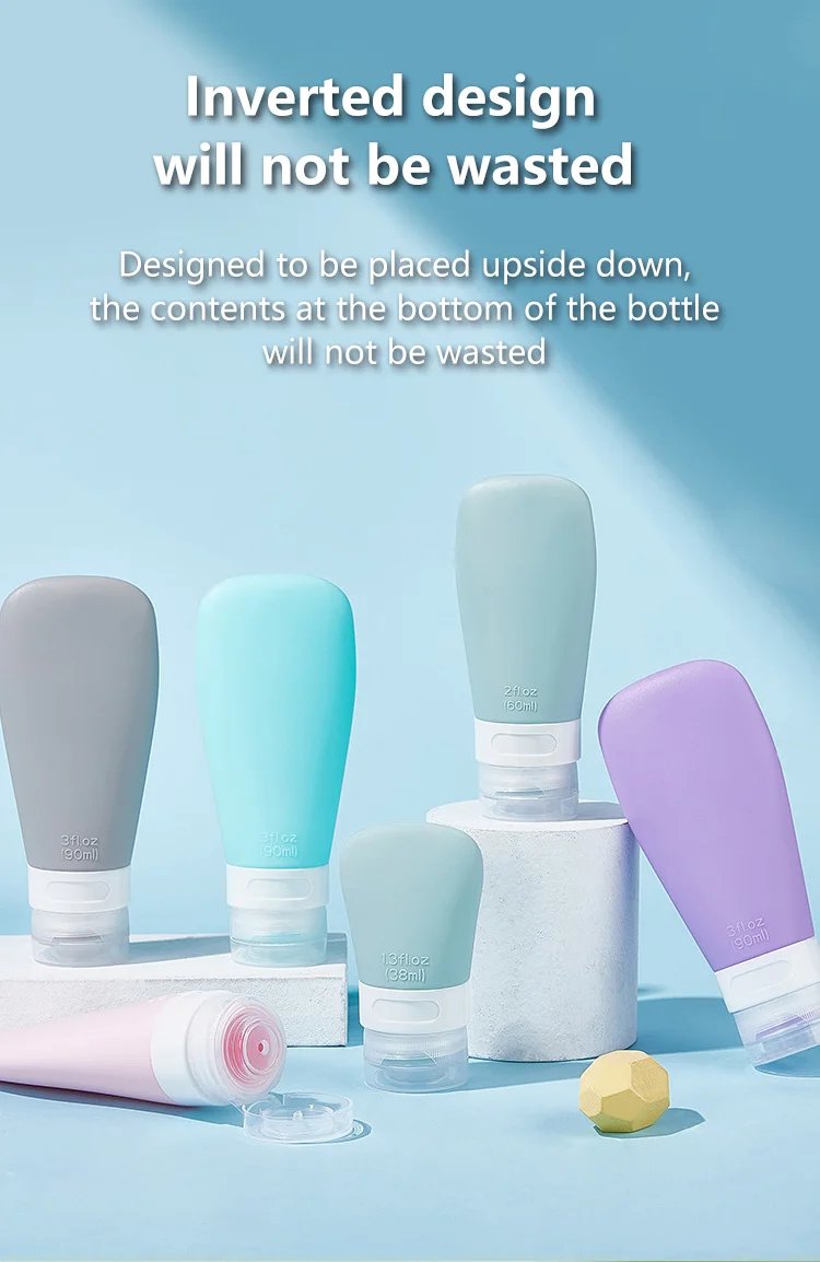 4 In 1 Portable Leak Proof Travel Cosmetic Squeeze Dispenser Refillable ...