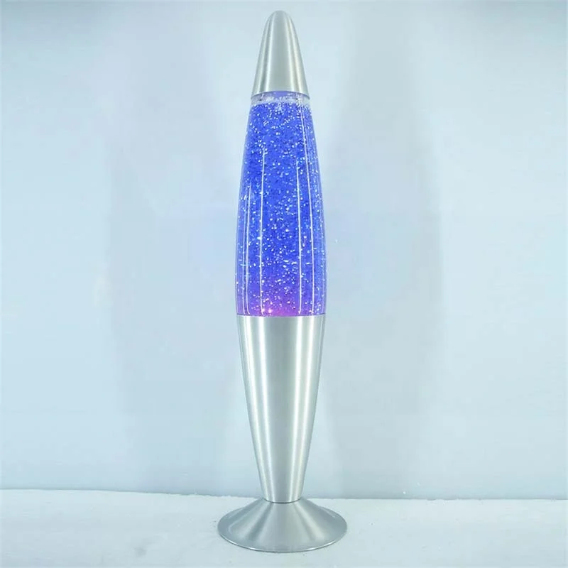 ce rohs cul small modern gold silver chrome aluminum metal base incandescent glass bottle lava led desk lamp