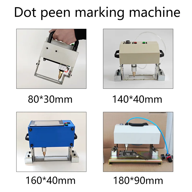 Various Font Dot Peen Marking Pneumatic Chassis Number Vin Number Engraving Machine