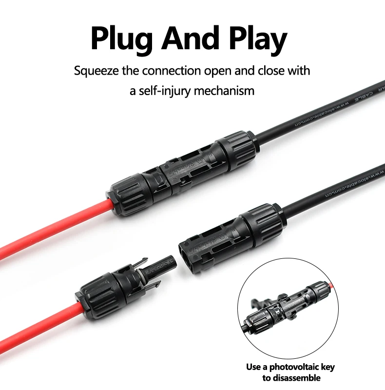 Solar Pool Connector IP68 Waterproof 1500v Solar Connector PV DC Solar Panel Connector ...
