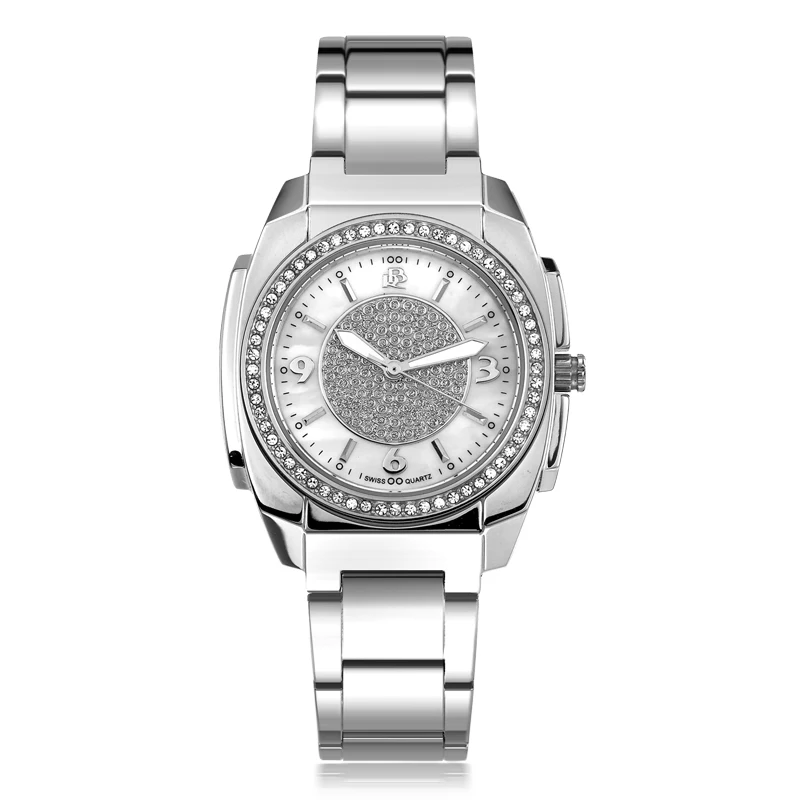Polygon Design Watch Striped Vertical Line Dial Chinese Palace Design Fine Grain Belt Ladies Quartz Clock Watch