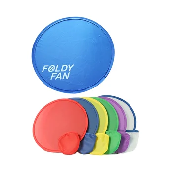 PATIKIL 10 Inch Foldable Flying Disc, 10 Pack Folding Pocket Colorful Flying Disc Bulk Set For Beach Lawn Park Camping Game Red