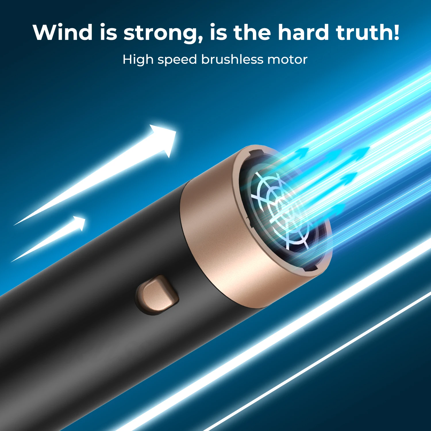 6-в-1 волшебный ионный стайлер для волос высокоскоростная щетка и фен с распылителем для салонов и путешествий