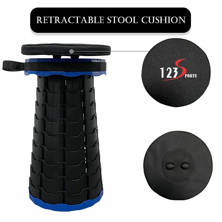 123sports Telescopic Stool Cushion - Comfort & Style