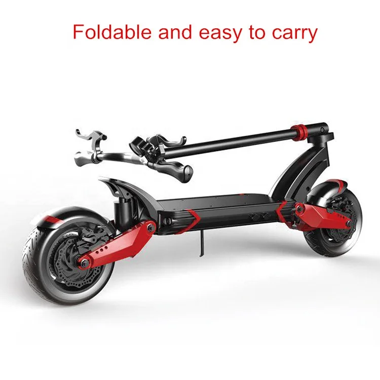 10X Fast Charging Big Two Wheel  Off Road 2000w  Dual Motor Adult Folding Scooter Electric