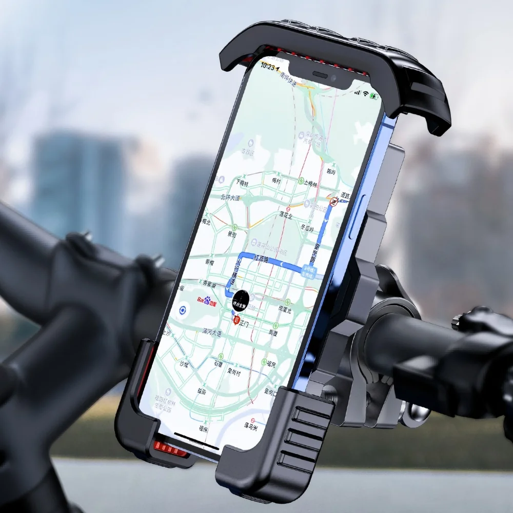 Ultra-stable High-quality Holder, Anti-vibration Mobile Stand, One-touch Motorcycle And Bicycle Phone Holder_voghion.com