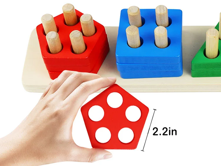 Montessori Toys For 1 To 3yearold Boys Girls Toddlers Color