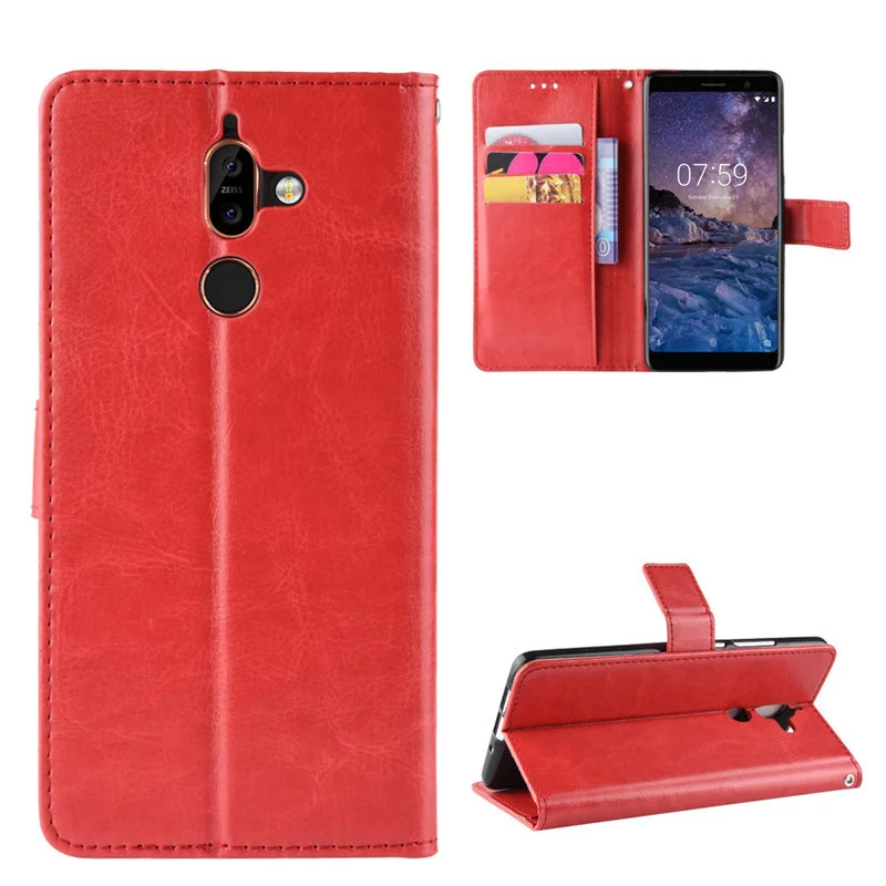 GSCASE in Stock Flip Leather Wallet Phone Case for Nokia Plus