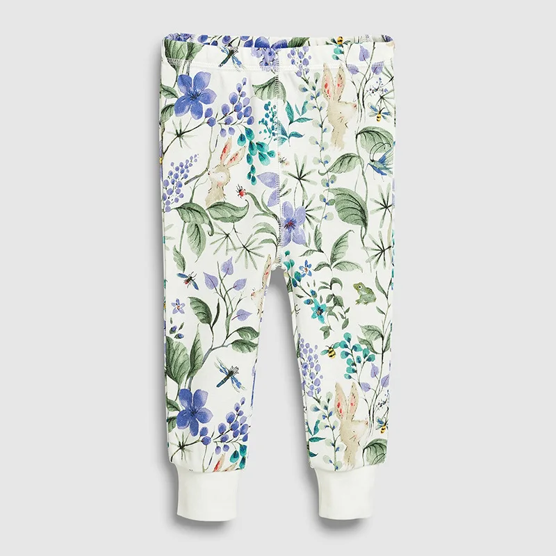 2022 одежда для сна маленьких девочек пижамы с цветочным принтом животных детей ночная