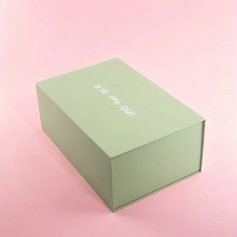 Luxury Shoe Packaging Box | Custom Grey Board Magnetic Foldable Case | Premium Gift Box with Protective Structure