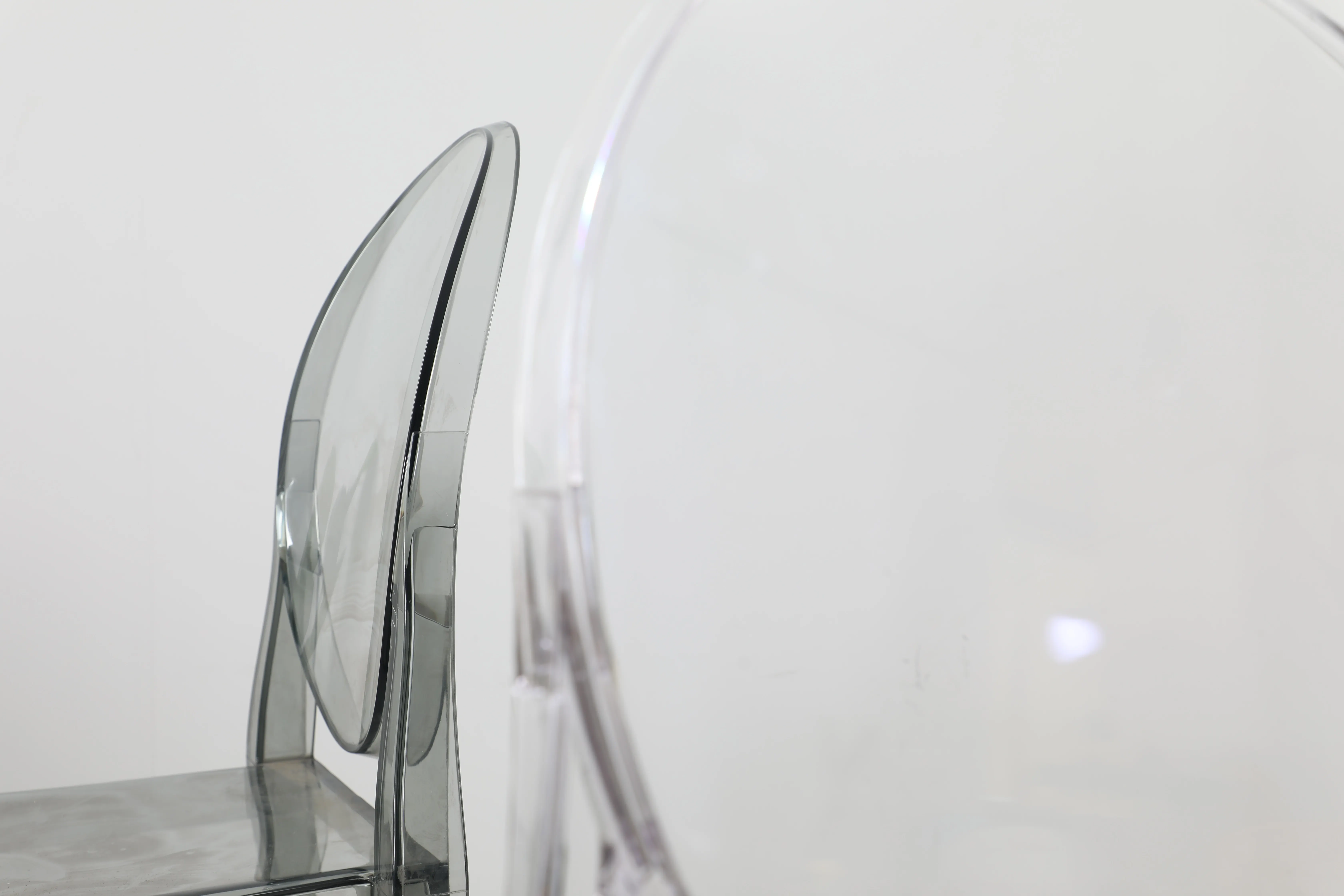 Wholesale Sedie Acrilico Banquet Event Crystal Clear Transparent Ghost