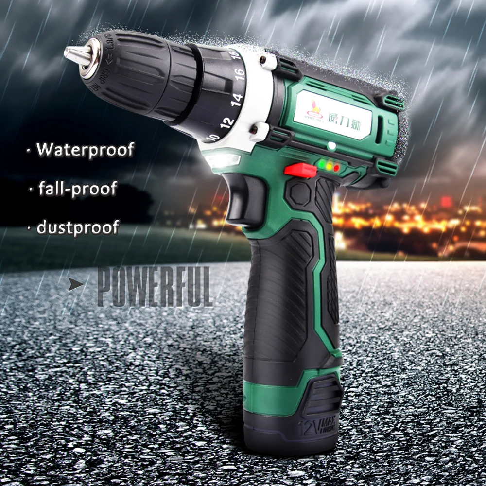 Wynns 21V Rechargeable Screwdriver Lithium Ion Cordless Drill Electric Drill Power Tools