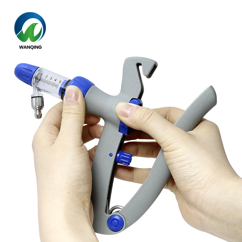 Cattle Automatic Injection Vaccination Syringe Steel Veterinary Plastic Syringe With Diagnostic Features