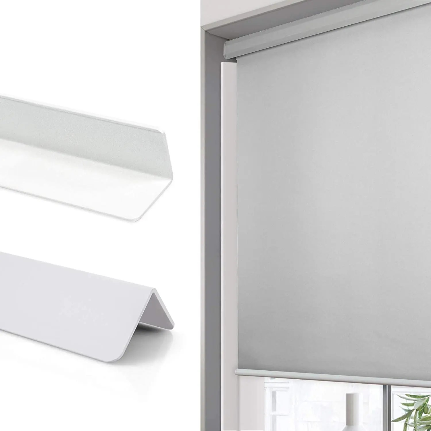 Light Blocker PVC Side Track Light Blocking Strips Roller Blinds