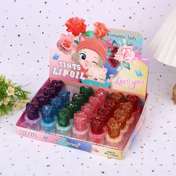 Hot Sale Rose Pearlescent Color Changing Lip Glaze Moisturizing Easy to Color Glitter Lip Oil Liquid Waterproof Lipstick