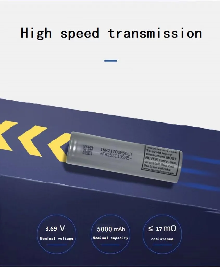Original M50lt Rechargeable 21700 Lithium Ion Battery Inr21700 5000mah ...