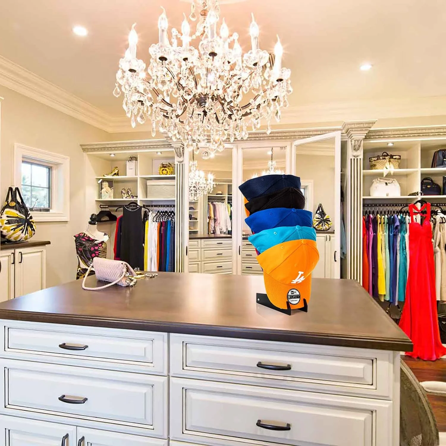 Acrylic Hat Display Racks Organize Baseball Caps Efficiently