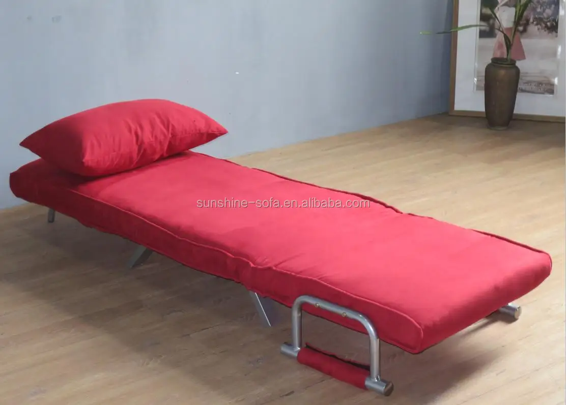 Modern Design Metal Structure Living Room Chairs Single Chair Sofa Bed Microfiber Recliner Futon Sofa Chair Bed Sleeper