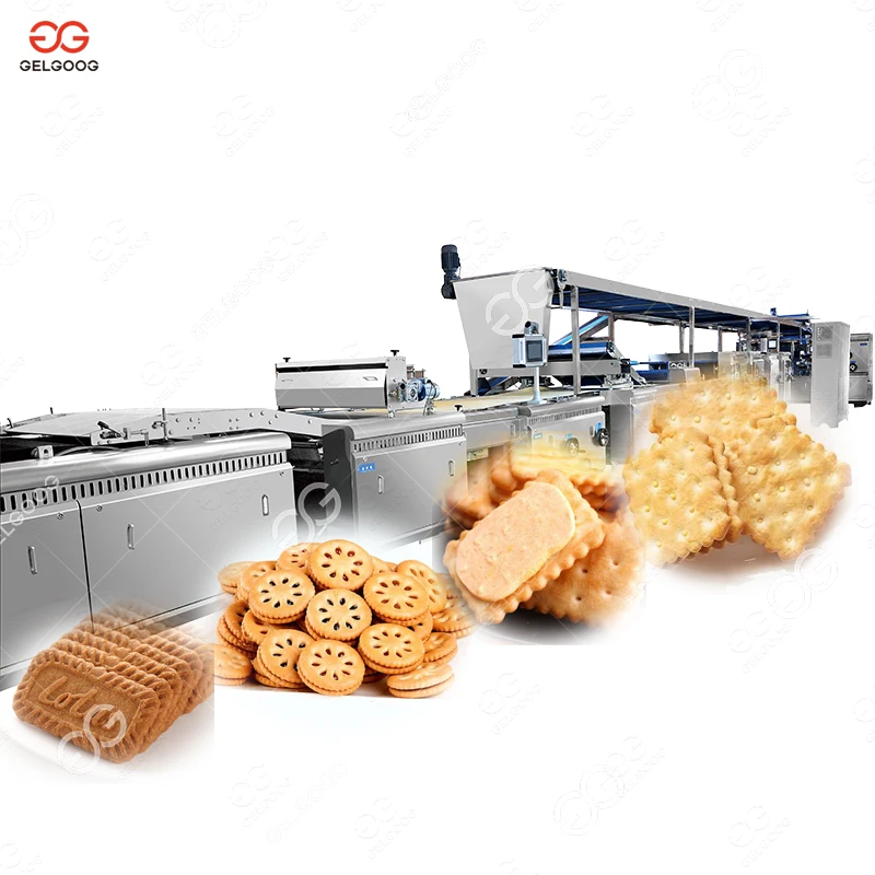 Easy Control Salt Coffee Biscuit Make Stacking Machine Sandwiches Biscuit Machine Marker Line for Cookies With Cream