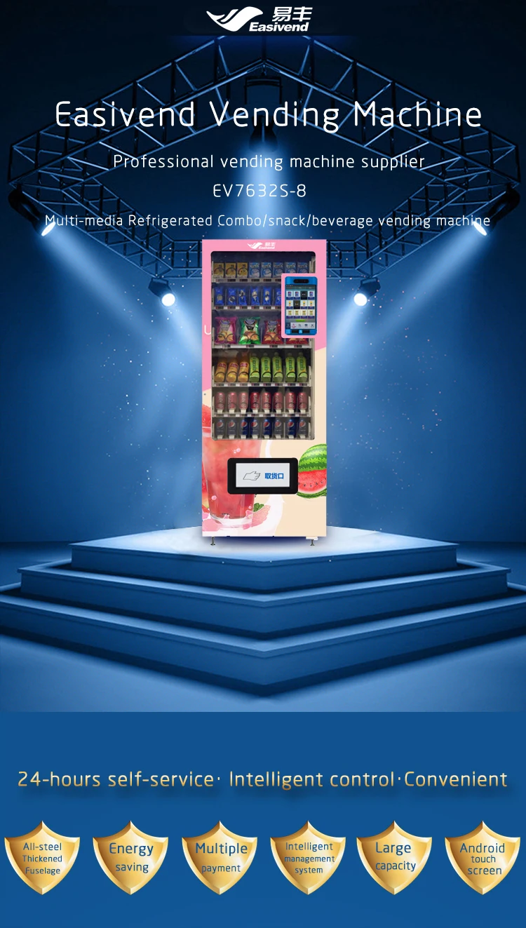Easivend Automatic Snack Vending Machine Qr Code Payment System And