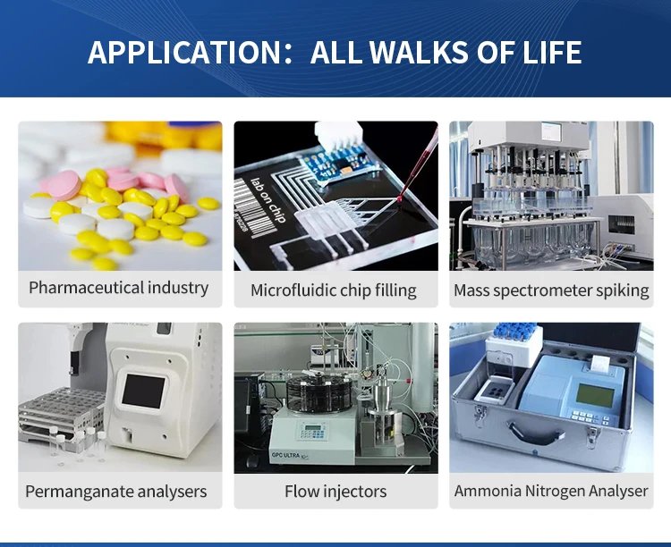 Runze Highprecision Micro Industrial Pump Motorized Lab Glass Syringe