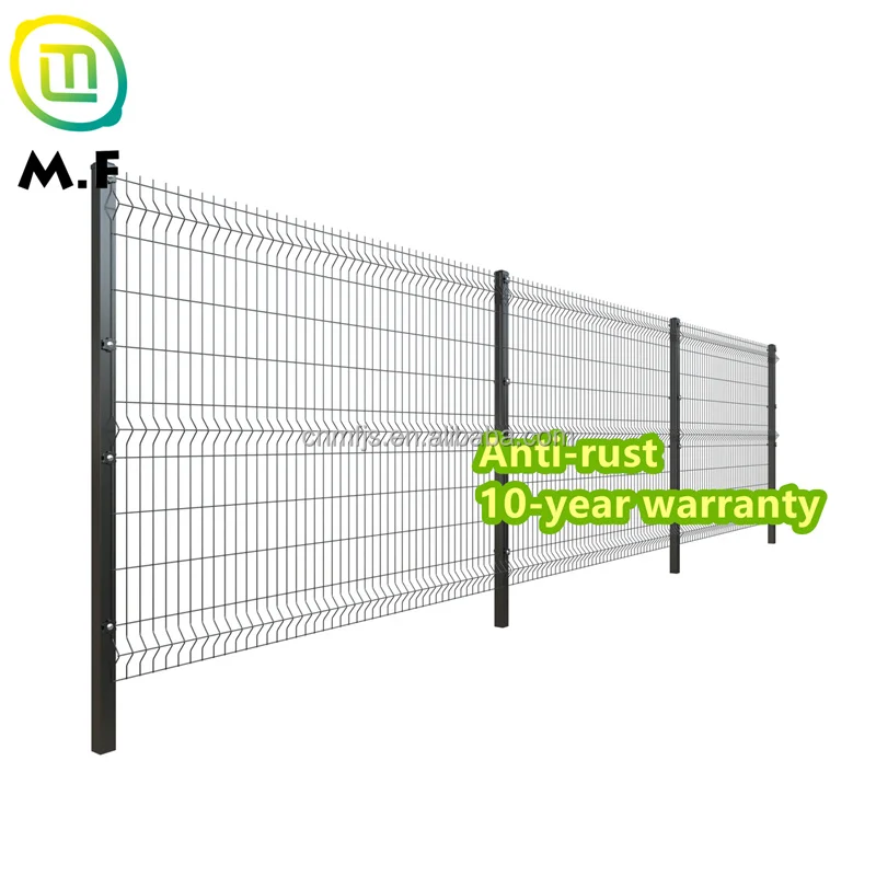 Top Quality 3D Curvy Hot-dipped Galvanized Iron Steel Wire Mesh Fence Panel Triangle Woodland Protection 3D Bending Fence