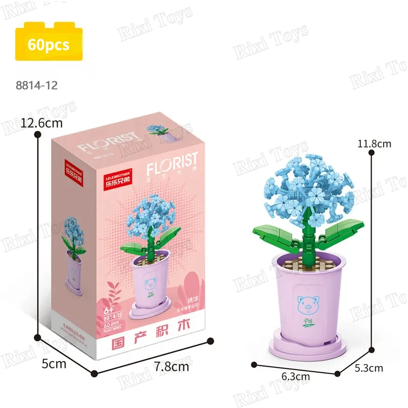 LELE BROTHER 8814-12 DIY Bouquet Mini Toys - Fun & Creativity