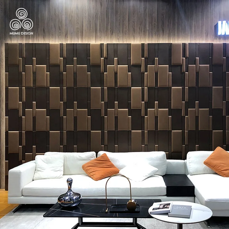 MUMU 3D Embossed Paintable Interior Coating Fluted Decor Textured MDF Colorful Decorative Wood Wall Board Panel