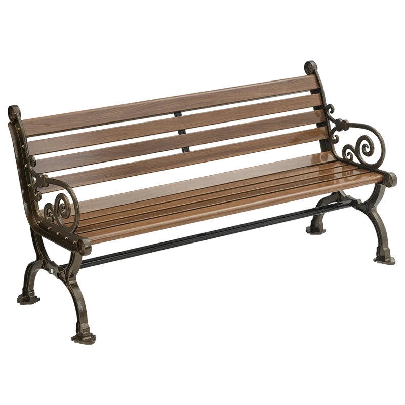 Outside kirsite cast aluminium legs bench chairs park benches outdoor