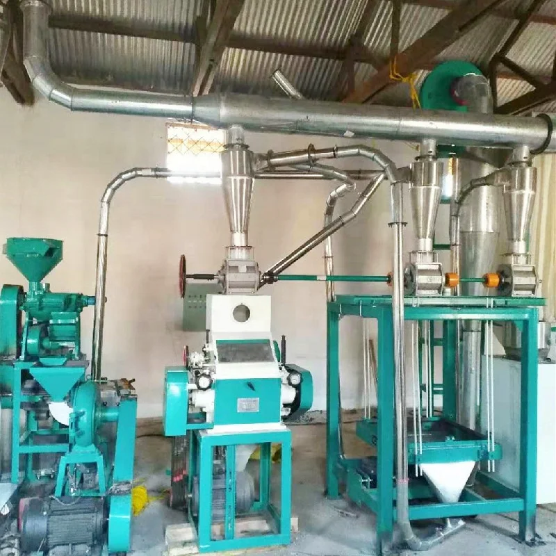 Kenya Tanzania South Africa Malawi Rwanda Angola Cameroon 5 Ton/24h Maize Flour Mill Machine