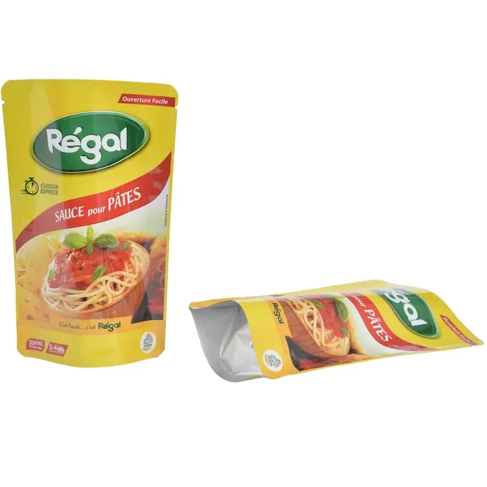 Custom Colour Printing High Temperature Microwavable Good Grade Stand up Cooking Retort Pouch for Soup Food Packing