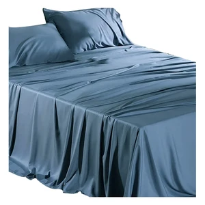 Textile Bedding Set Queen King Size Soft and Silky 300 Thread Count 100% Organic Bamboo Bed Sheet Set