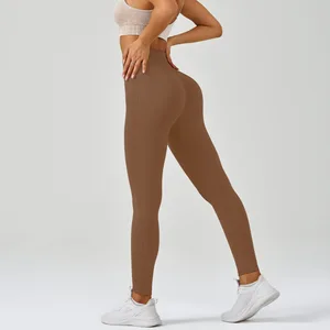 Workout Sports Running Yoga Pants High Waist Ruched Legging Scrunch Butt Soft Compression Gym Yoga Leggings
