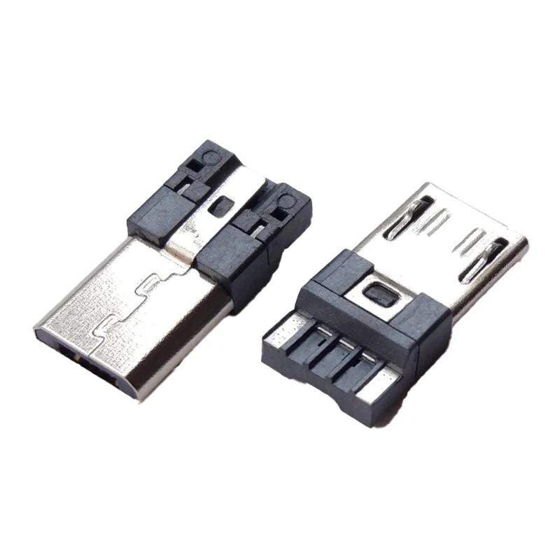 V8 Case Type Micro USB 2.0 Connector Usb Male Vertical Jack Micro Usb 4 Pin Male PCB Connector for Cellphone